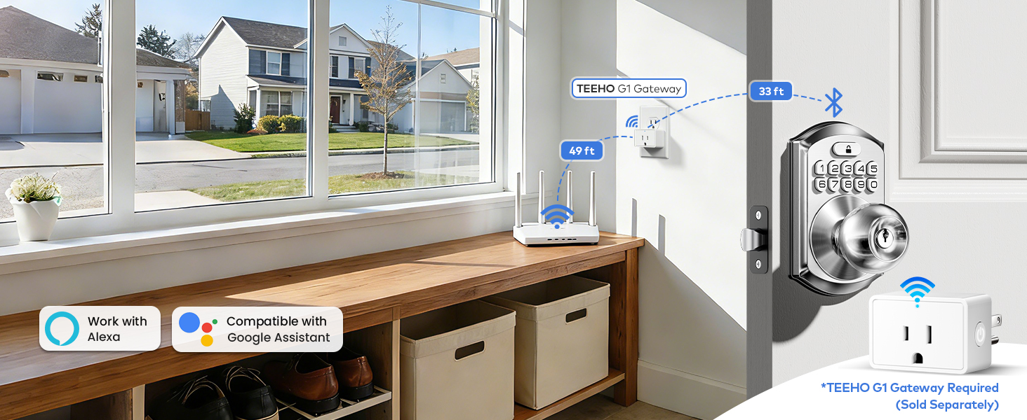 Add an optional gateway to remotely unlock without distance limitations.