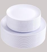 white plastic plates