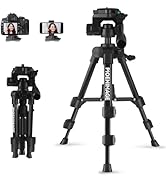 PIOENIMAGE 25 inch Mini Tripod for Camera, Small Tripod for Camera and Phone, Travel Stand for Ph...