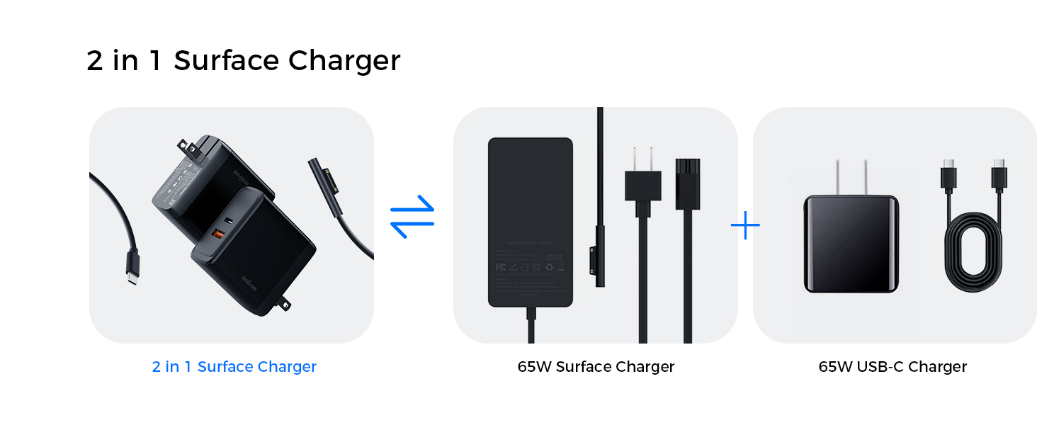 2 in 1 surface charger