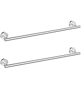 Cilee 2 Pieces Brushed Nickel Bathroom Towel Bar, 24 Inch Double Towel Racks ,Bathroom Towel Hold...
