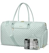 Weekender Travel Duffle Bag for Women: Overnight Bags with Shoe Compartment Carry on Bags for Air...