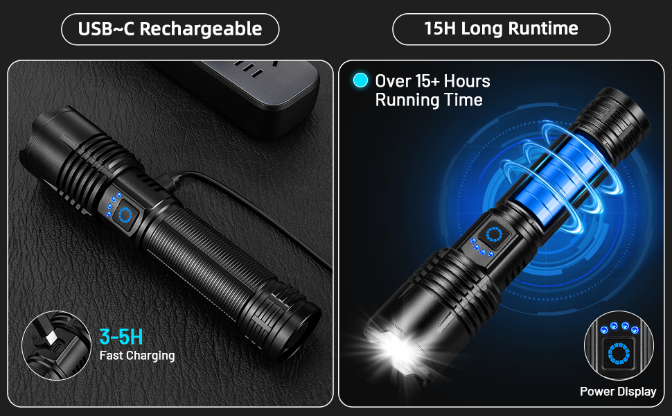 rechargeable flashlights