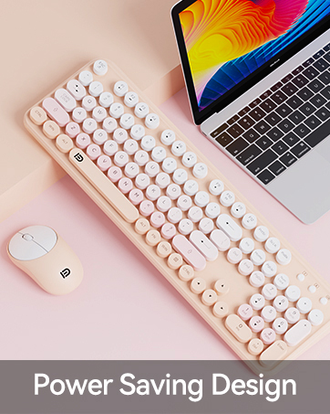 long battery life wireless keyboard with smart power saving mode