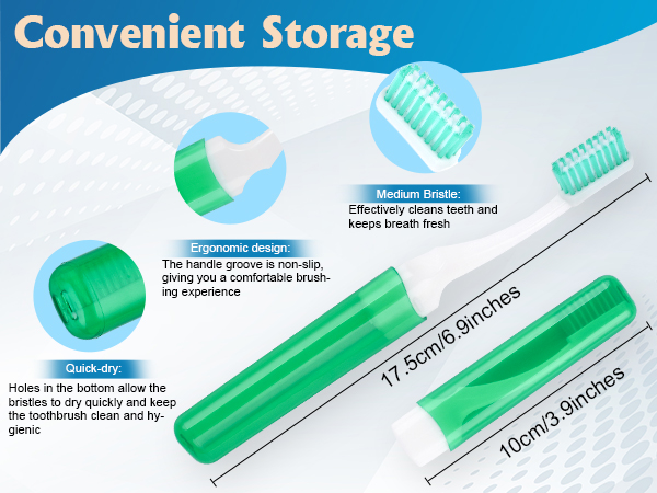 travel folding toothbrush