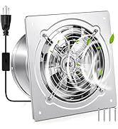Yaocom 8 Inch Exhaust Fan 576 CFM Kitchen Exhaust Fan with Switch Small Bathroom Potable Plug in ...