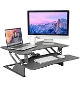 GUKA Standing Desk, 31.5 Inch Standing Desk Converter with Standing Desk Adjustable Height by Ele...