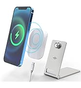 Magnetic Wireless Charger Stand,Compatible with MagSafe Desk Charger KABCON 15W QI Fast Charging ...
