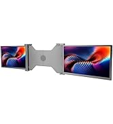 Acogedor S15 Triple Portable Monitor, 14 Inch FHD 1200P IPS Laptop Expansion Screen, Back of The ...