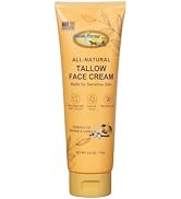 Amish Farms Tallow Face Moisturizer – Handcrafted Grass-Fed Beef Tallow Face Cream with Kaolin Cl...