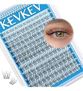 KEVKEV Wispy Lash Clusters Ultra-Thin Band Natural Eyelash Clusters 8-16mm Soft Cluster Eyelash E...