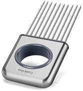 Cook Guy Stainless Steel Onion Holder and Slicer – Multi-Purpose Food Slicing Tool for Onions, To...