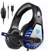 Headsets for Xbox One, PS4, PC, Nintendo Switch, Mac, Gaming Headset with Stereo Surround Sound, ...