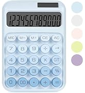 DANRONG Mechanical Switch Calculator with Big Buttons, Calculators Desktop, 12 Digits, Solar Batt...