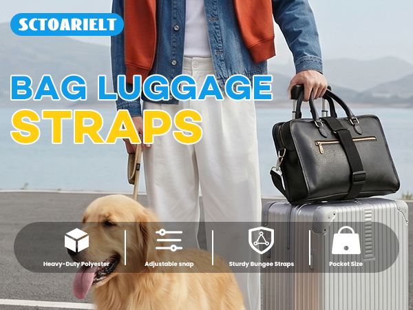 Adjustable Luggage Straps for Suitcases