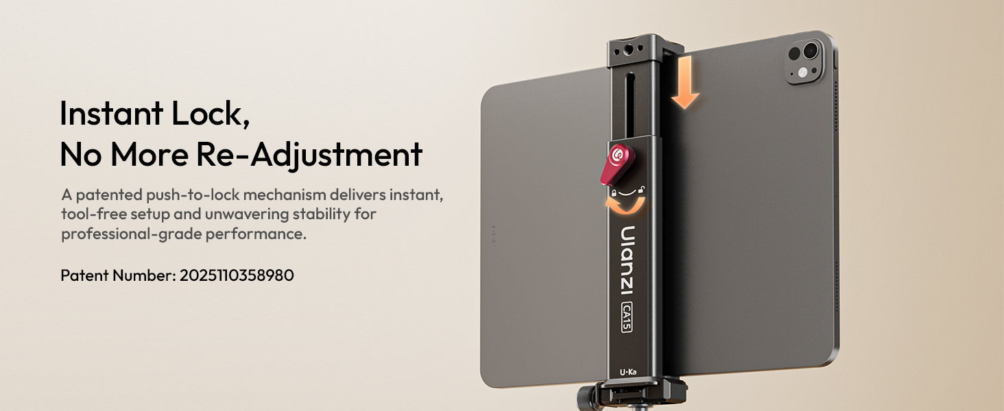 ULANZI Aluminum iPad Tablet Tripod Clamp