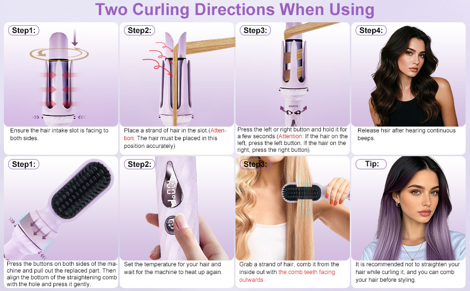 two curling directions when using