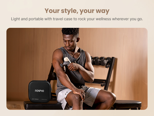 mini massage gun with travel case