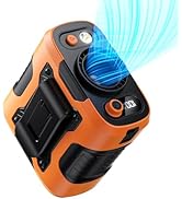 Guffawz Portable Waist Fan Clip on with Light, 12M/S Quiet &amp; Powerful Silencer Motor, 100 Speeds ...