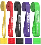 POWER GUIDANCE Resistance Bands, Set of 5 Pull Up Bands, Pull Up Assistance Bands, Exercise Bands...