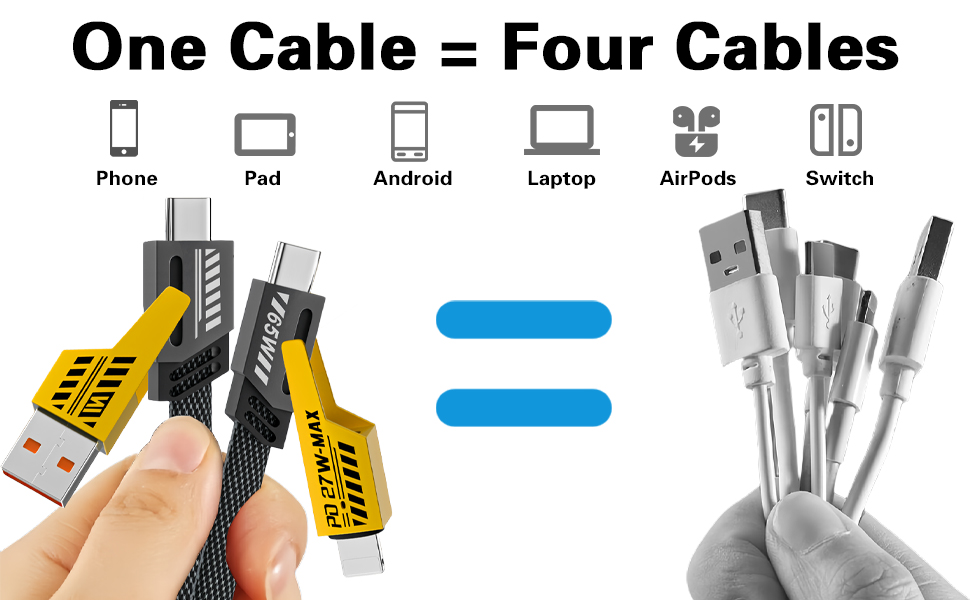4 in 1 Fast Charging Cable