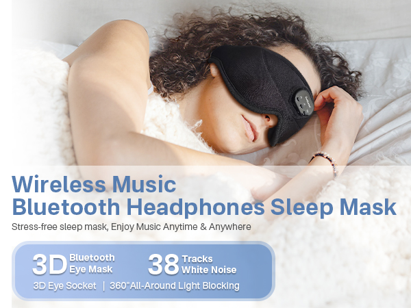 sleep mask with bluetooth headphones