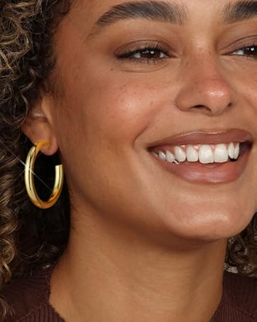 Adoyi gold hoop earrings set