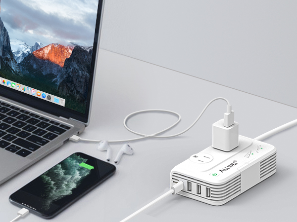 ALLWEI International Travel Adapter 220V to 110V Power Voltage Converter