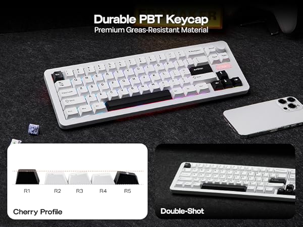 Galaxy68 Wireless Mechanical Keyboard in Aluminum with QMK/VIA Support