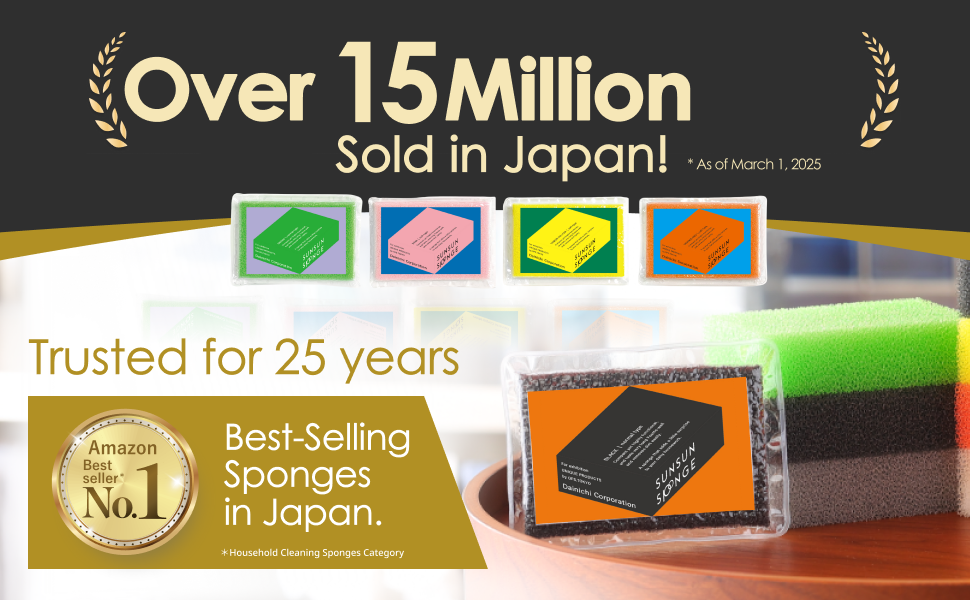 Best selleing kitchen sponge in Japan
