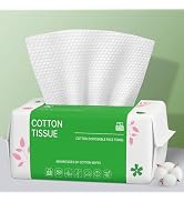 Disposable Face Towels 100 Count, Biodegradable Facial Towels for Sensitive Skin, Ultra Soft &amp; Th...