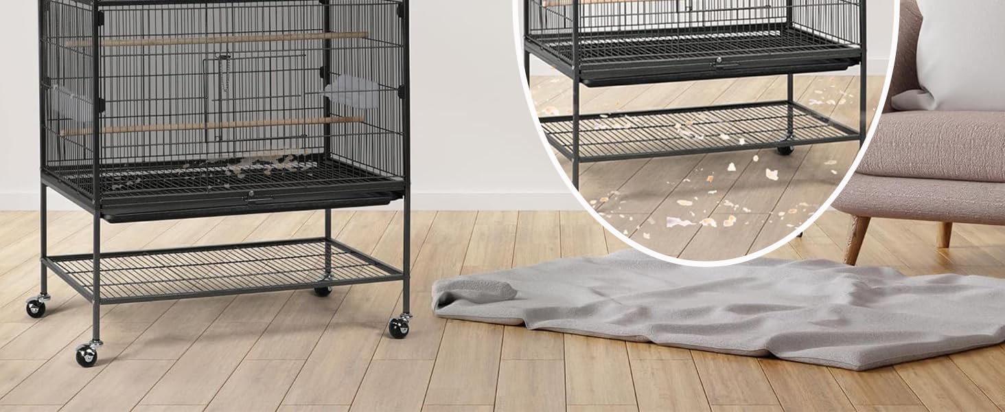 Large Bird Cage Seed Cather