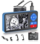 Weyfinko Endoscope Camera with Lights, 4.5" Screen Borescope, IPX5 Waterproof Snake Lens,16.4FT S...