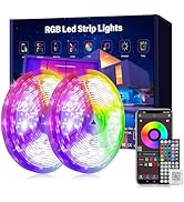 Ledagic Led Lights for Bedroom 200ft Music Sync Color Changing Led Strip Lights with 60 Key Remot...