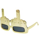 Tricky Middle Finger Sunglasses, Creative Middle Finger Flip Off Hand Shape Finger Silly Funny Pa...