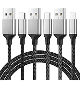 2FT USB C Charger Cable 3A, 3Pack USB A to Type C Charge Cord Fast Charging for Car, 2 Foot Andro...