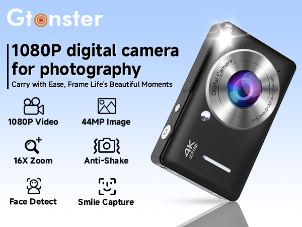 FHD black digital camera,best digital camera,vintage camera,digital camera for kids