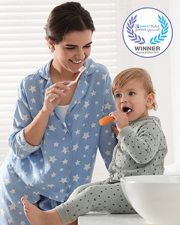 brusheez kids toodlers toothbrush first time brusher gentle easy grip handle