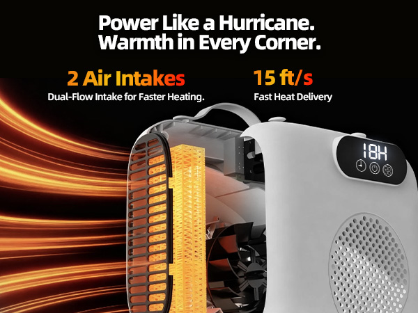 Spcae Heater Dual-Flow Intake