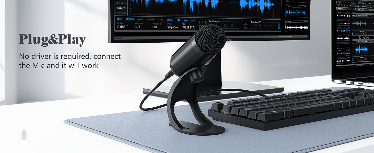 No driver is required, connectthe Mic and it will work