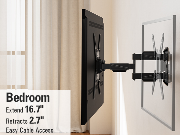  TV Mount Full Motion with Swivel Articulating Arm
