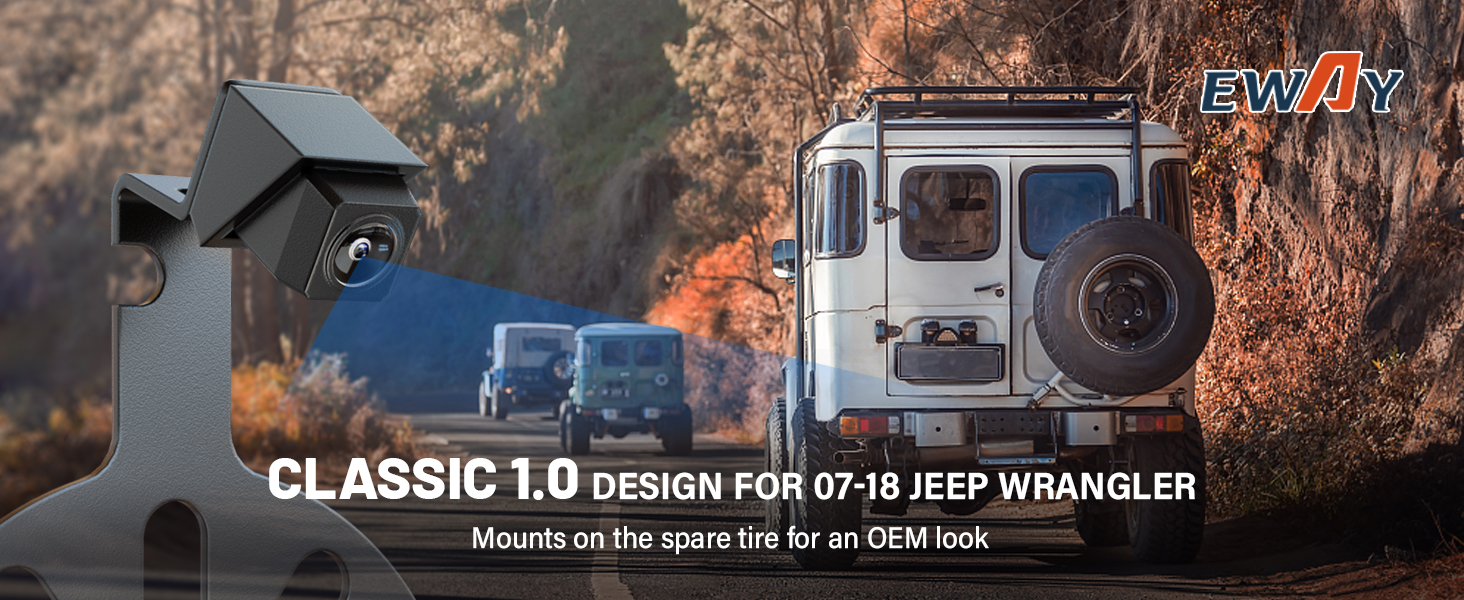 pare Tire Wheel Backup Camera for Jeep Wrangler JK JKU Rubicon Commander Patriot Liberty 2007-2018 