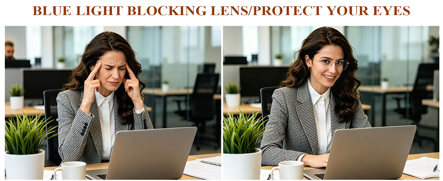 blue light blocking reading glasses for women