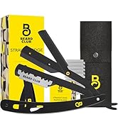 The Beard Club Straight Razor for Men - Navajas Para Barbero - Barber Straight Edge Razor Kit - P...