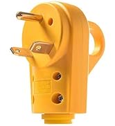 MICTUNING 125V 30Amp Heavy Duty Male Plug RV Replacement with Ergonomic Handle