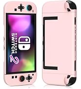 PAWDIARY Pure-pink Dockable Case for Nintendo Switch 2 (New 2025), Ultra-thin PC Console &amp; Contro...