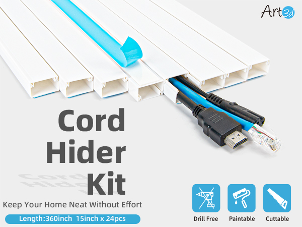 360inch Cord hider kit
