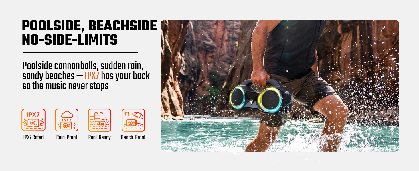 bluetooth speaker waterproof