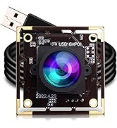 ELP 16MP Wide Angle USB Camera Module for Raspberry Pi and Computer 4K Mini UVC USB2.0 Video Webc...