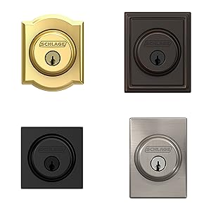 Deadbolt finishes